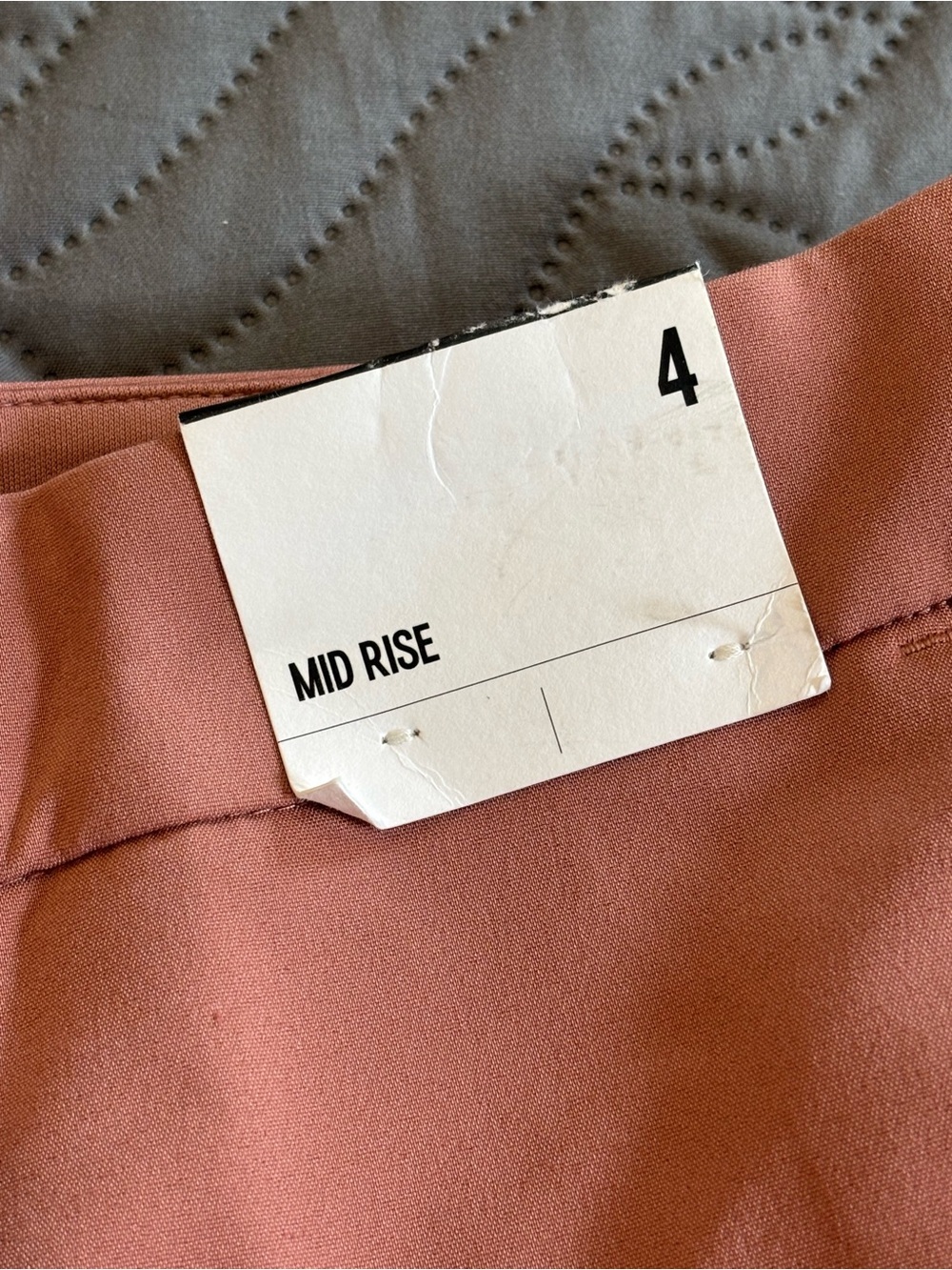 Express High-Waist Lace-Up Shorts in Dusty Rose - Picture 4 of 5